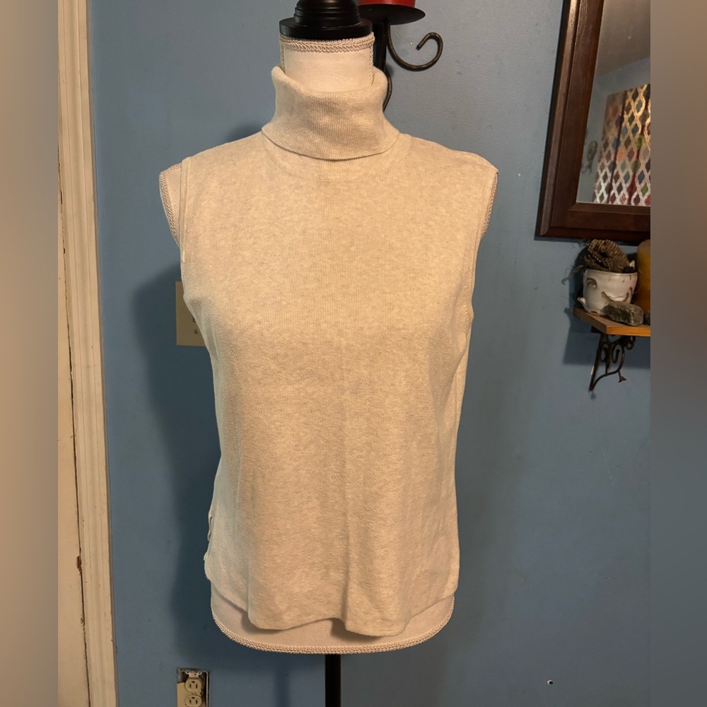 Jeanne Pierre, Sleeveless, Knit Turtleneck